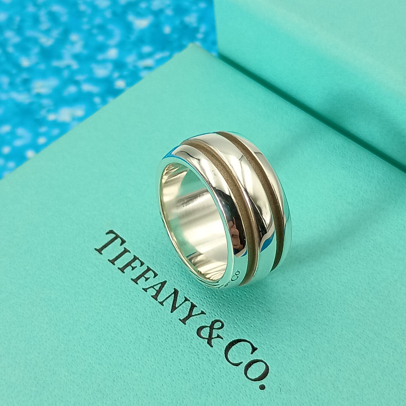 TIFFANY&Co. ティファニー 8号 グルーブドリング レディース 指輪