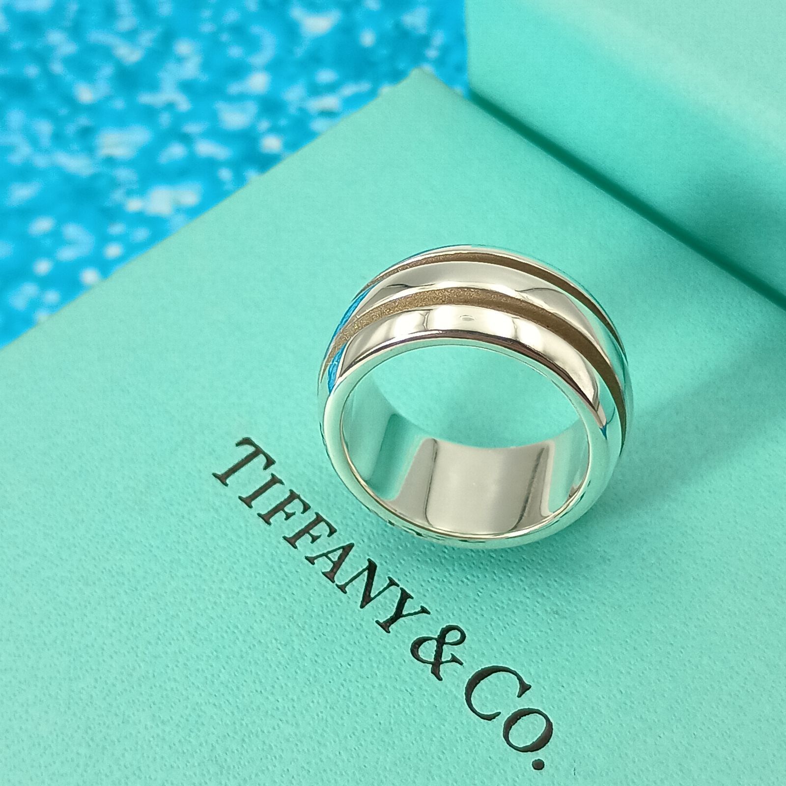 TIFFANY&Co. ティファニー 8号 グルーブドリング レディース 指輪