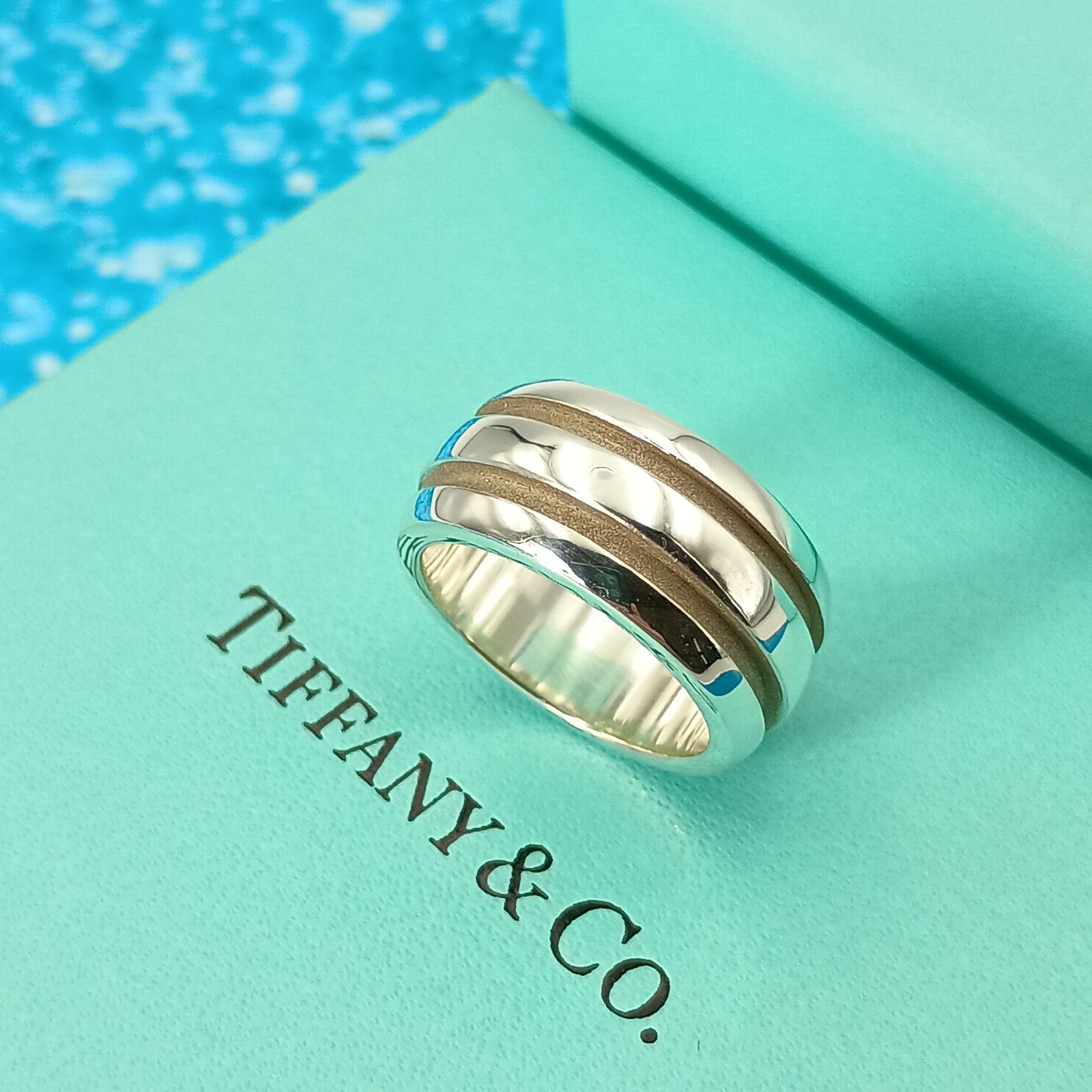 TIFFANY&Co. ティファニー 8号 グルーブドリング レディース 指輪
