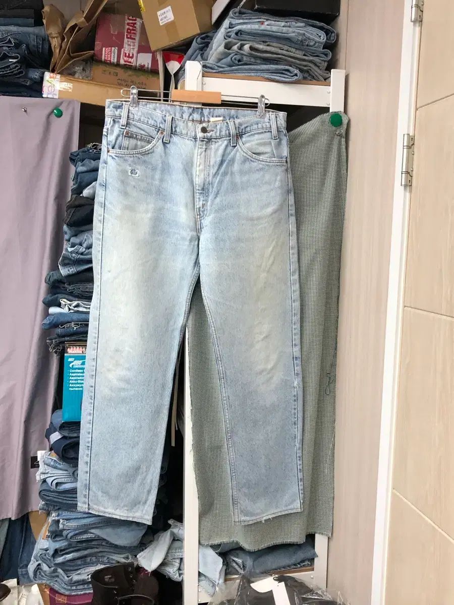 90s リーバイス505 ライトブルー(ライトウォッシュ) ウエスト36 DUL Ver.90