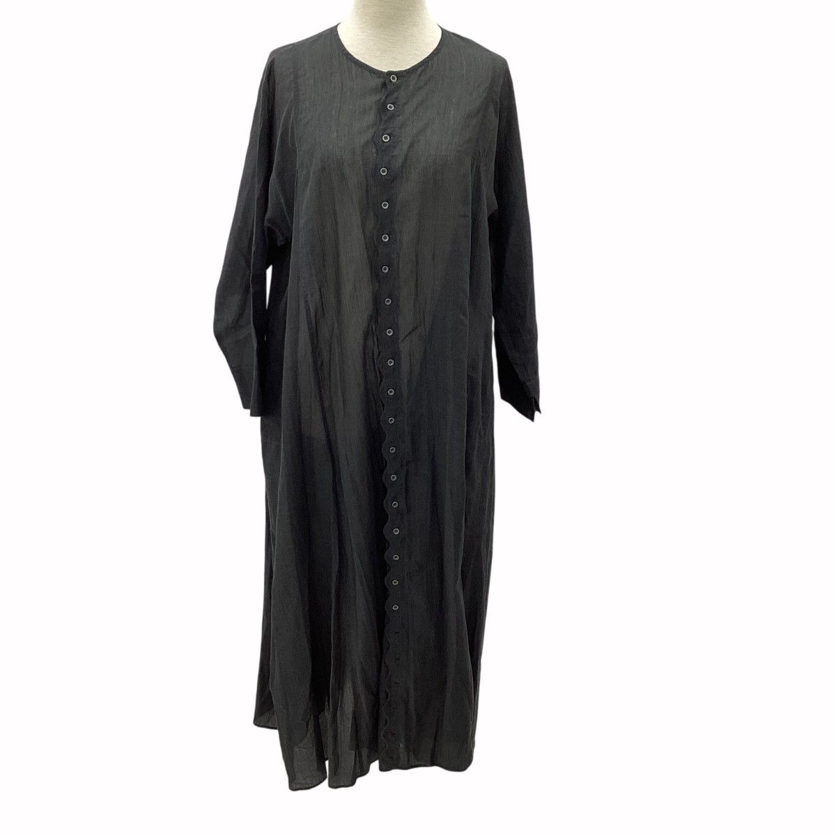 JURGEN LEHL ヨーガンレール レディース シャツワンピース SIZE M ブラック