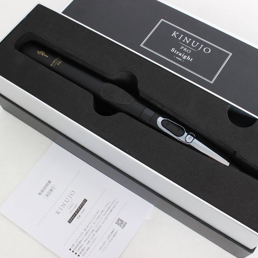 KINUJO STRAIGHT IRON ストレートヘアアイロン 外箱 美容家電 KINUJO STRAIGHT IRON ストレートヘアアイロン 外箱