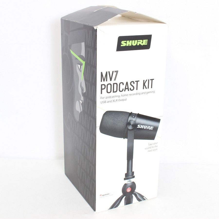 SHURE シュア MV7-K-BNDL-J ポッドキャストキット マイク 通電確認済 