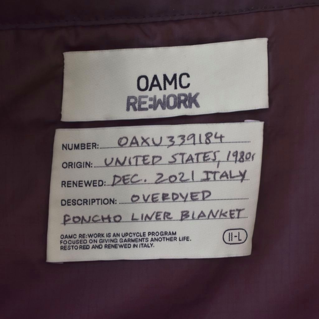 オーエーエムシー OAMC RE:WORK キルティング リメイクショーツ ハーフ