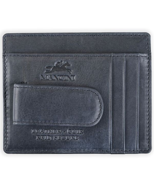 マンシーニ メンズ アクセサリー 財布 Mancini Mens Bellagio Collection Deluxe Bill Clip Card Case Black ブラック