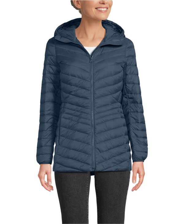 ランズエンド レディース アウター ジャケット・ブルゾン ダウン ジャケット Lands End Womens Wanderweight Packable Down Hooded Long Jacke 38,870円