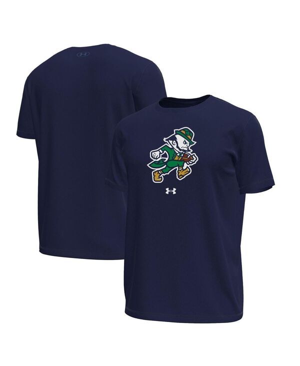 アンダーアーマー メンズ トップス Tシャツ Under Armour Mens Navy Notre Dame Fighting Irish Sporting Leprechaun Tech Str 10,935円