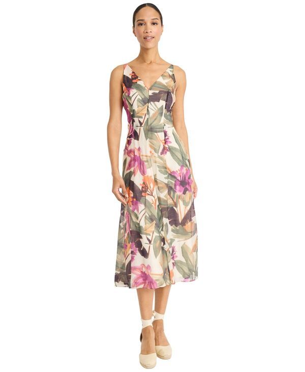 マギーロンドン レディース トップス ワンピース A ライン プリント ノースリーブ Maggy London Womens Printed Voile Sleeveless ALine Dress 27,170円