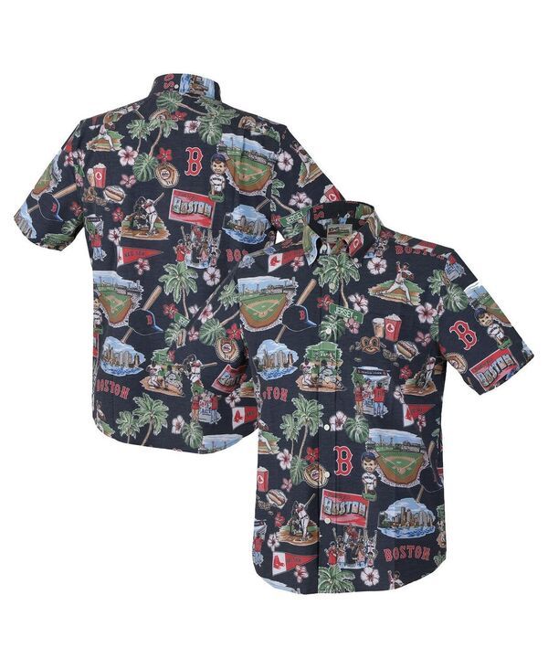 レインスプーナー メンズ トップス シャツ ダウン Reyn Spooner Mens Navy Boston Red Sox Scenic TriBlend ButtonDown Shirt Nav 26,850円