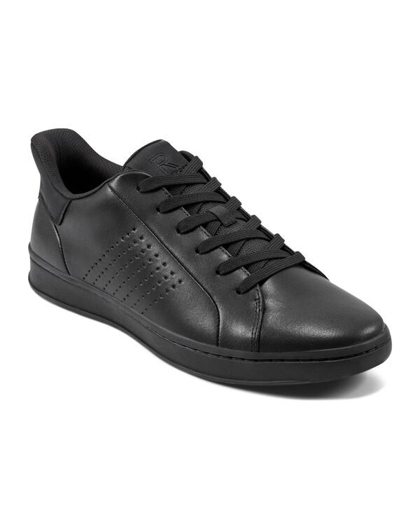 ロックポート メンズ シューズ スニーカー レース Rockport Mens Nash Step Activated Casualaceup Sneakers Black Leather ブラック