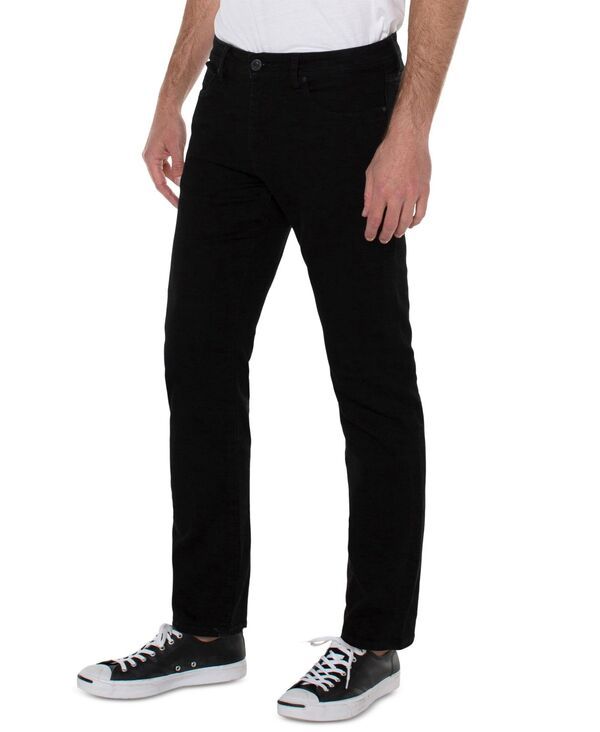 リヴァプール ロサンゼルス メンズ ボトムス デニムパンツ ジーンズ Liverpool Los Angeles Mens SlimFit Kingston Jeans Jet Black ブラック