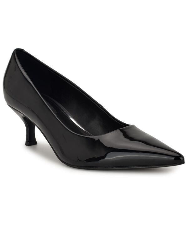 ナインウェスト レディース シューズ パンプス ヒール Nine West Womens Sisko Tapered Kitten Heel Pumps Black Patent ブラック