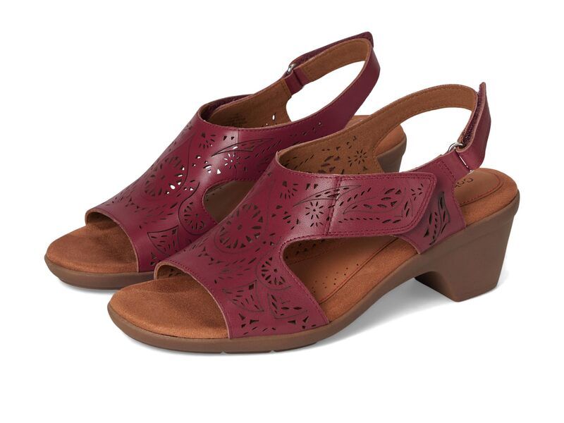 コブ ヒル レディース シューズ ヒール Cobb Hill Corria Burgundy Leathe バーガンディ