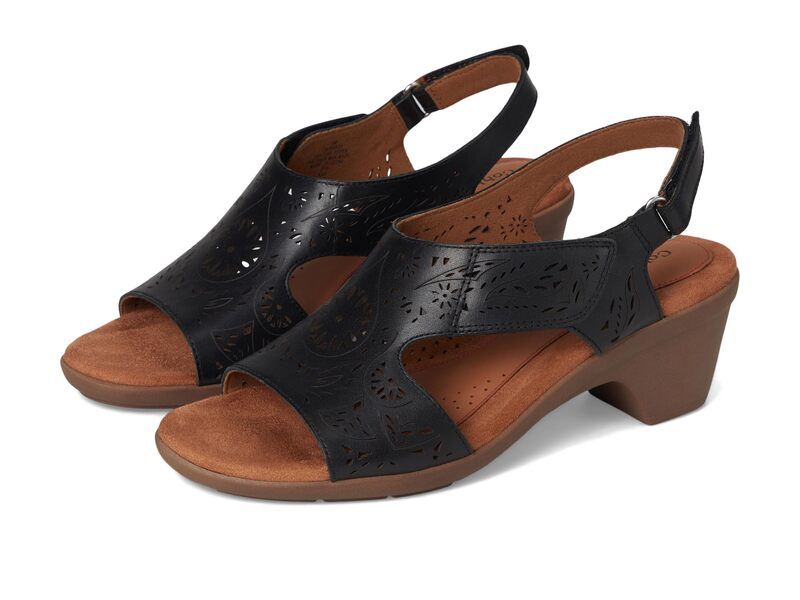 コブ ヒル レディース シューズ ヒール Cobb Hill Corria Black Leather ブラック