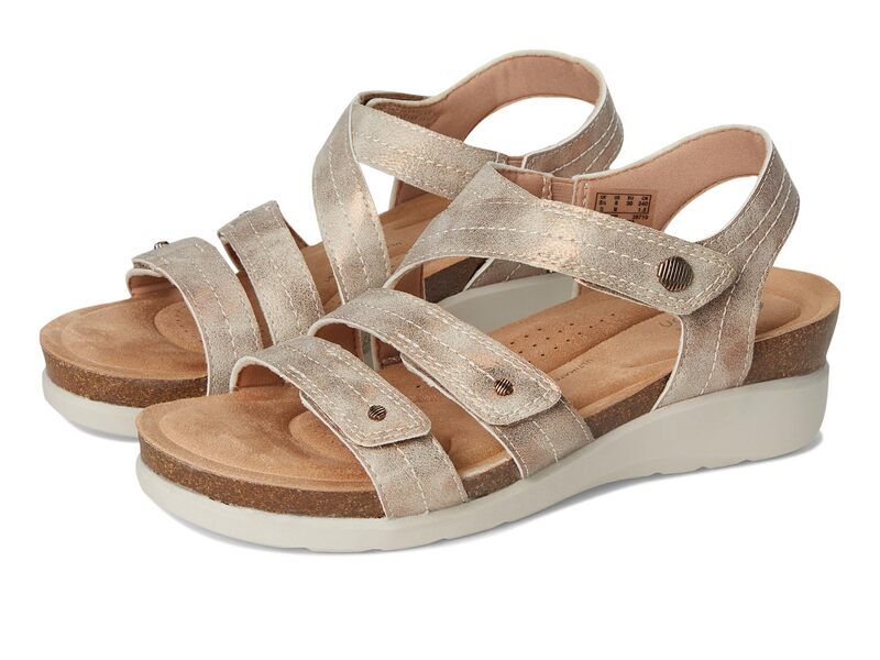クラークス レディース シューズ ヒール Clarks Calenne Clara Bronze Metallic メタリック
