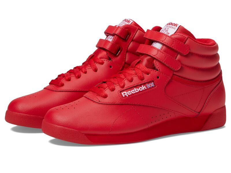リーボック レディース シューズ スニーカー Reebok Lifestyle Freestyle High Top VectoredWhit レッド