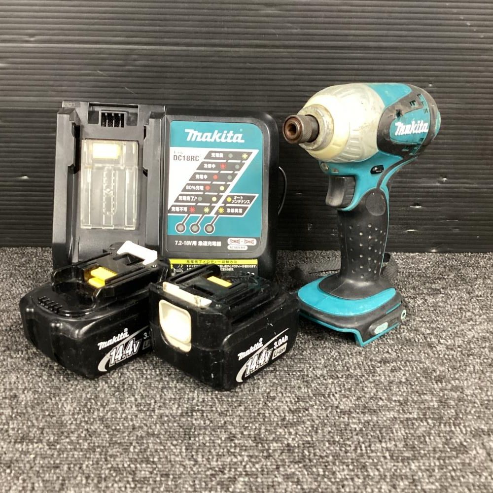 ジャンク品】makita TD131DRFX インパクトドライバ(バッテリ3個 