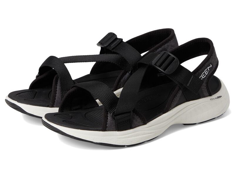 キーン レディース シューズ サンダル KEEN Leiki OpenToe Sandals BlackStar Whit ブラック