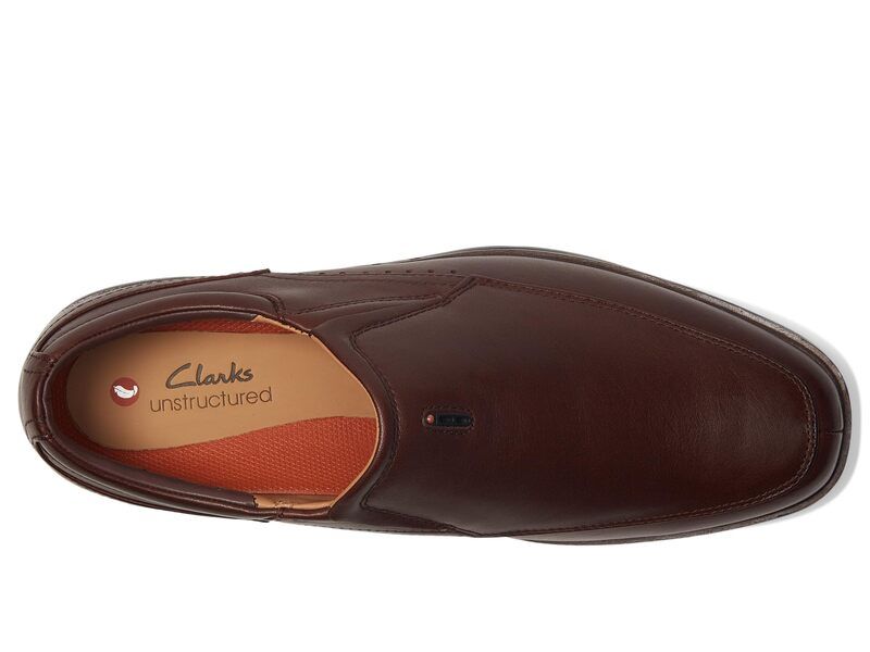 クラークス メンズ シューズ スリッポン・ローファー Clarks Un Kendric Go Mahogany Leathe
