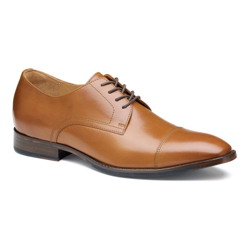 ジョンストンアンドマーフィー メンズ シューズ オックスフォード キャップ Johnston Murphy Richland Cap Toe Tan Full Grain タン