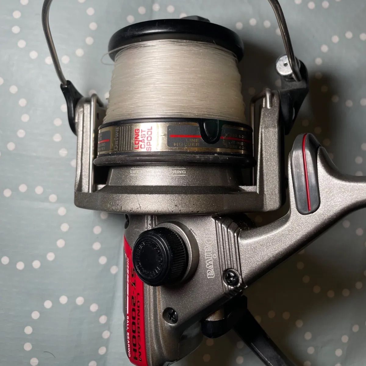 当時物 箱説付】ダイワ ロングビーム ST-2000H スピニングリール 遠投