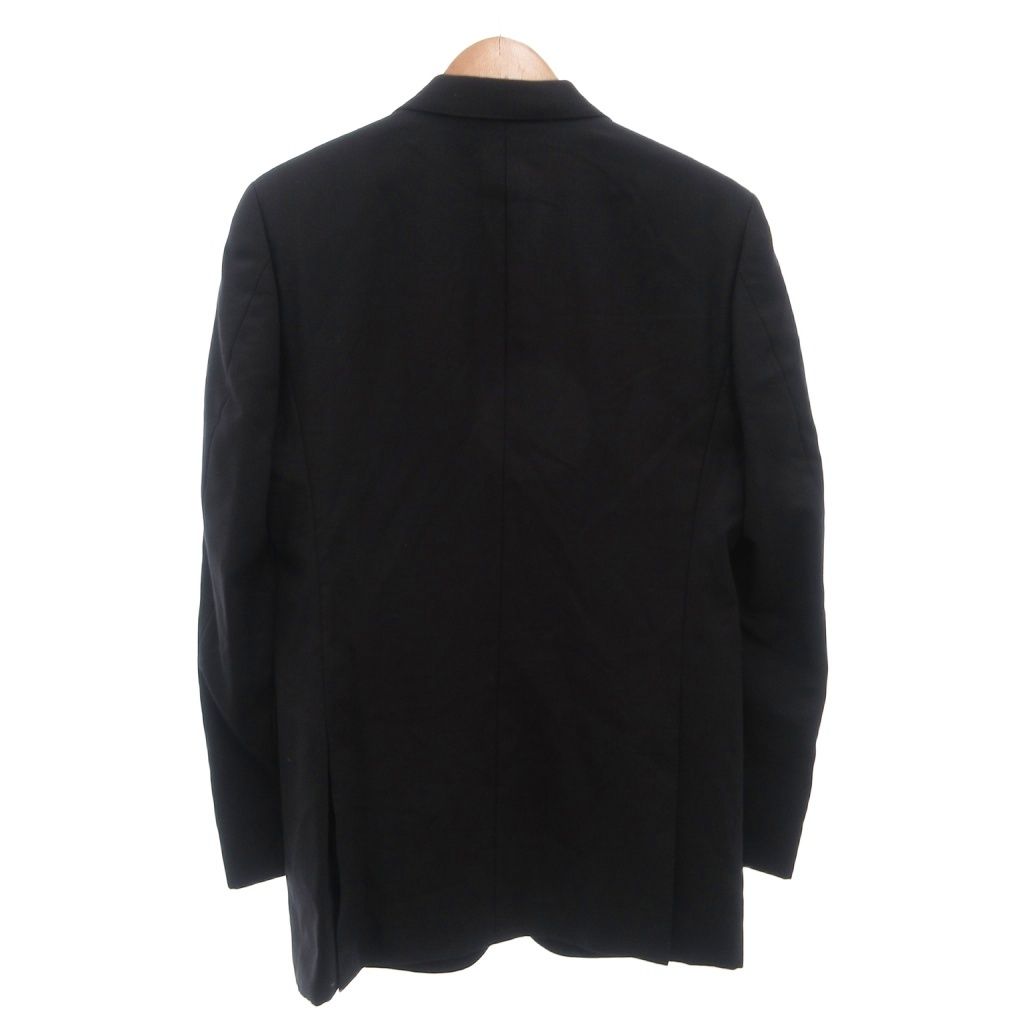 美品　Z zegna レザー　テーラードジャケット　黒　46 BLACK イージーバイゼニア EZ by Zegna テーラードジャケット 46R 黒