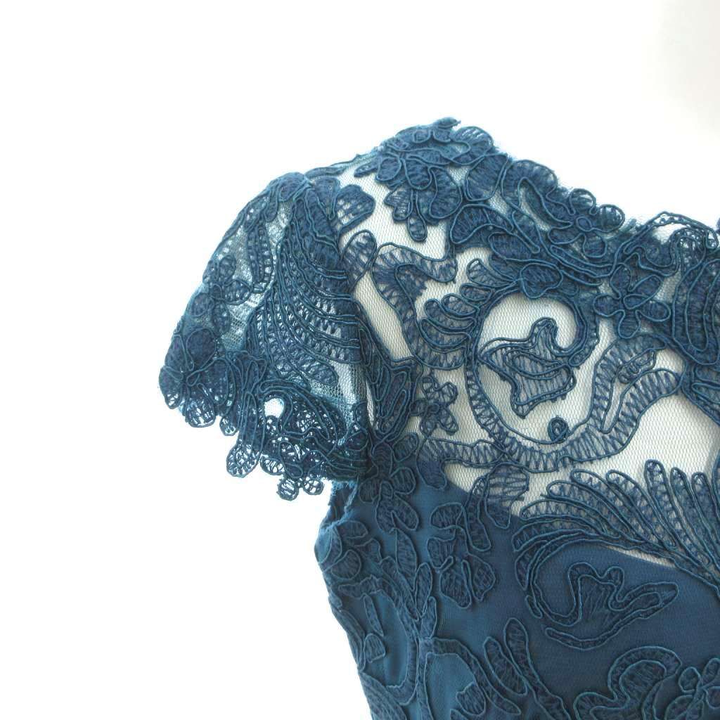 タダシショージ TADASHI SHOJI PETITE コードレース ミディアムドレス