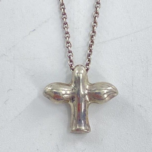 中古】Tiffany バードクロスネックレス シルバー ティファニー 925[10