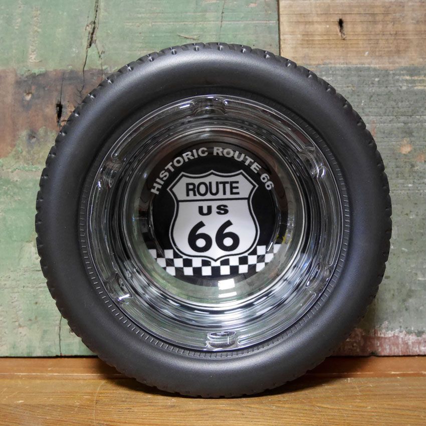 ROUTE66 タイヤアッシュトレイ 卓上灰皿 ルート66 TIRE ASHTRAY - メルカリ