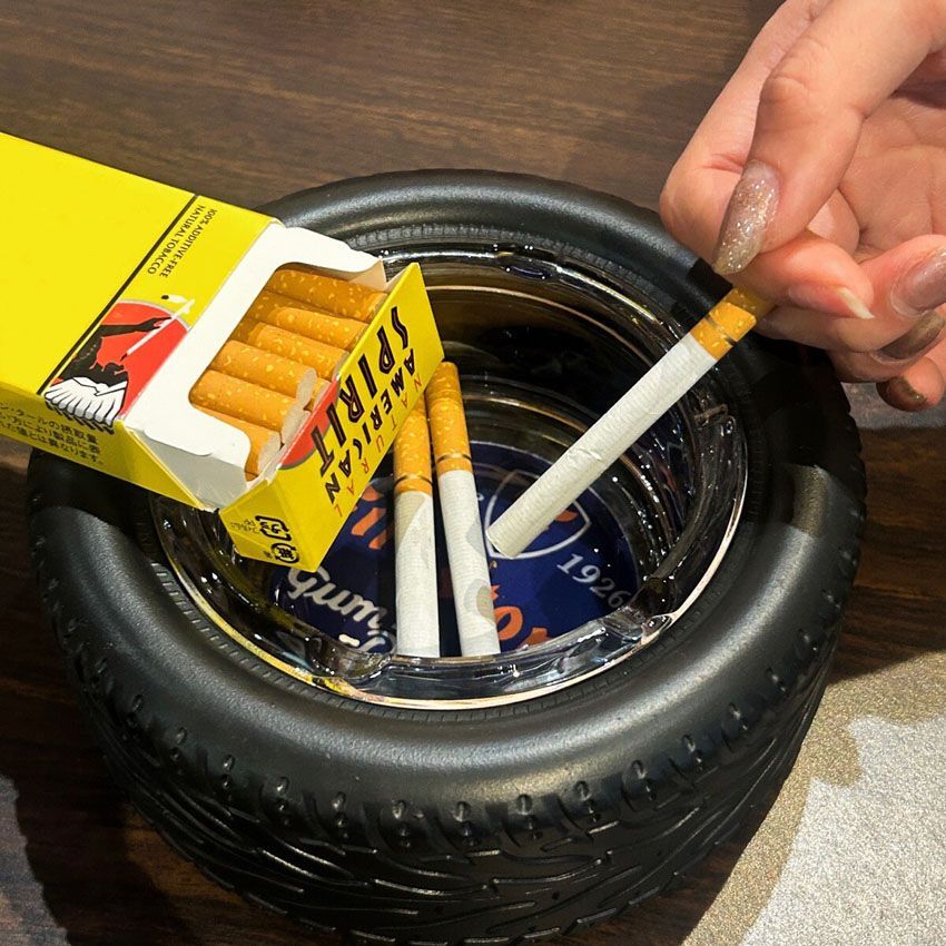 ROUTE66 タイヤアッシュトレイ 卓上灰皿 ルート66 TIRE ASHTRAY - メルカリ