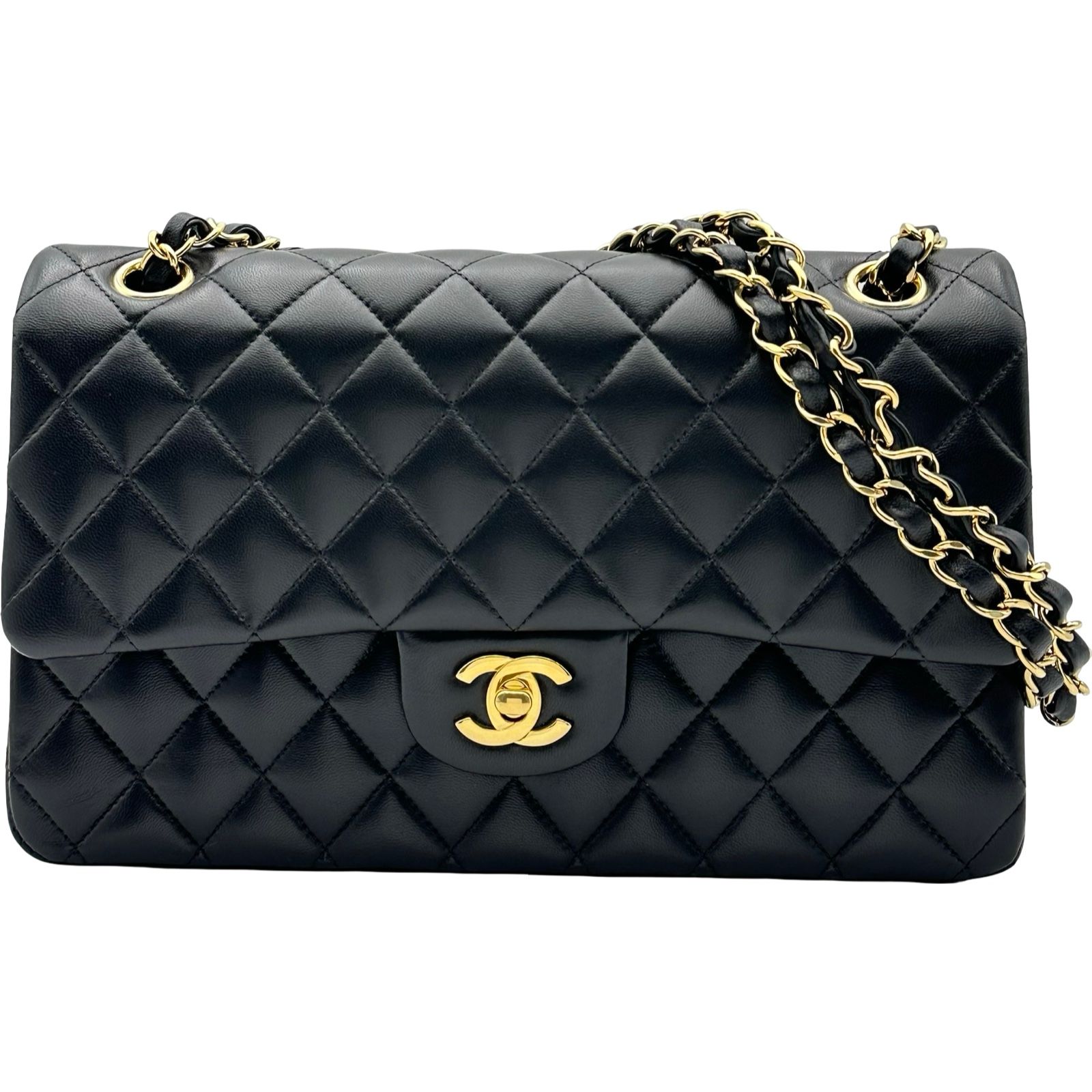 シャネル CHANEL マトラッセ25 A01112 ブラック ゴールド金具 ラムスキン レディース ショルダーバッグ