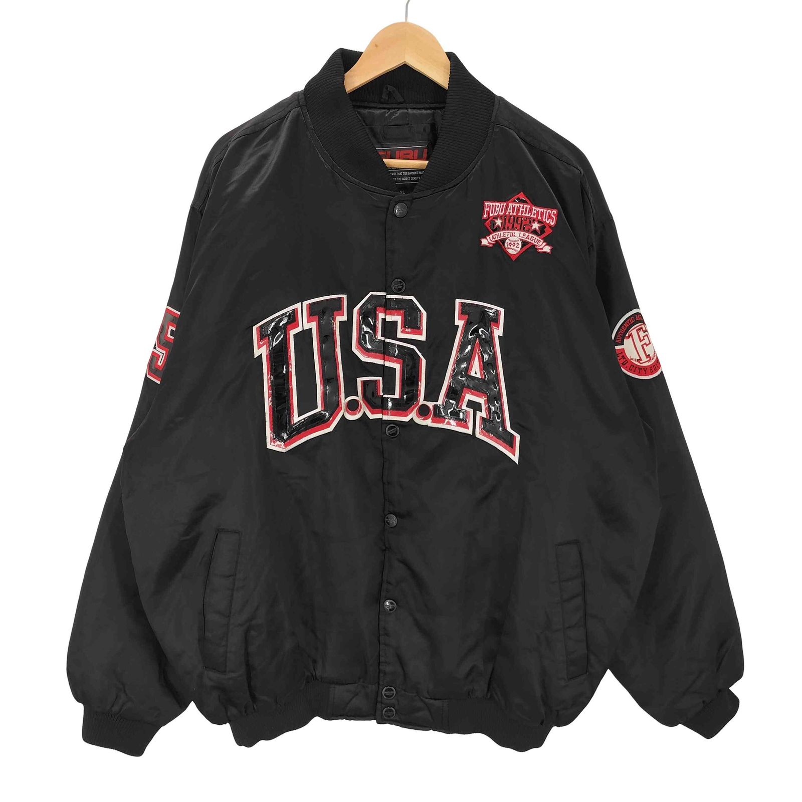 フブ FUBU 90-00S OLD USA ナンバリング 05 ワッペン ナイロン バー