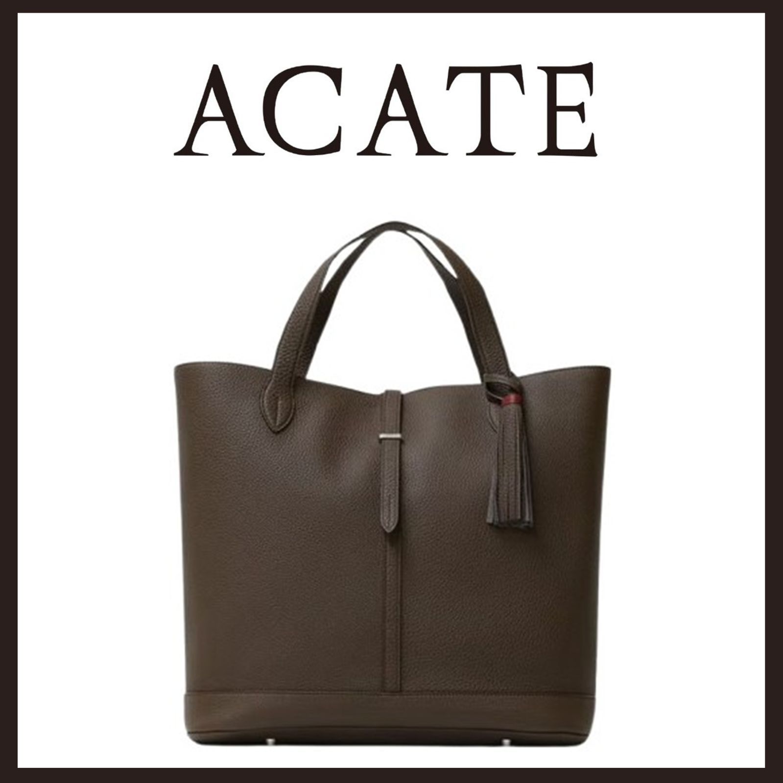 未使用　ACATE (アカーテ)　KAUS2　トートバッグ　ダークブラウン