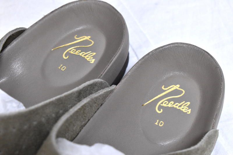 定価4万7300円】新品 Needles ダブルストラップ レザーサンダル US10