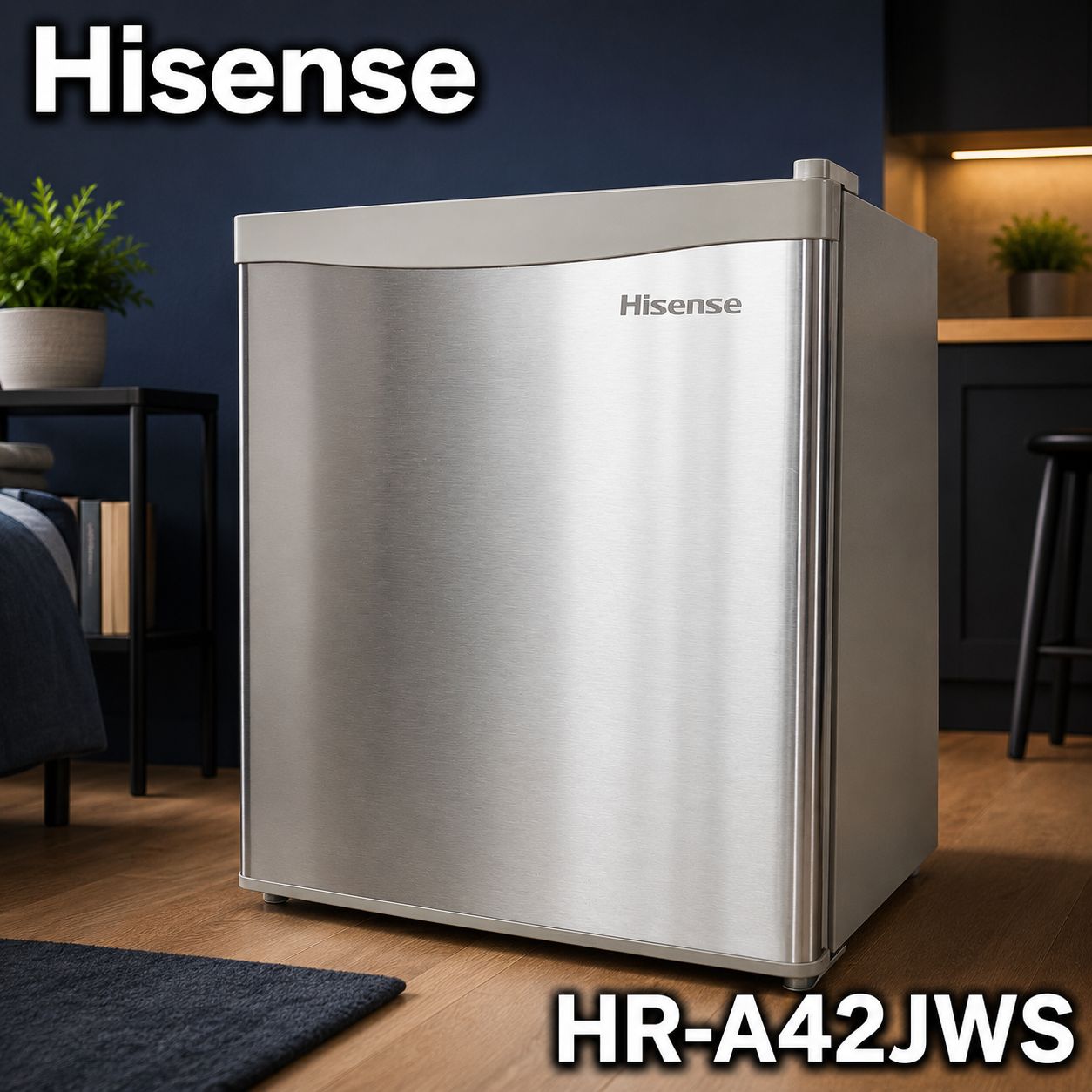 Hisense HR-A42JWS 1ドア冷蔵庫 42L #1215-0607-1 ハイセンス 小型
