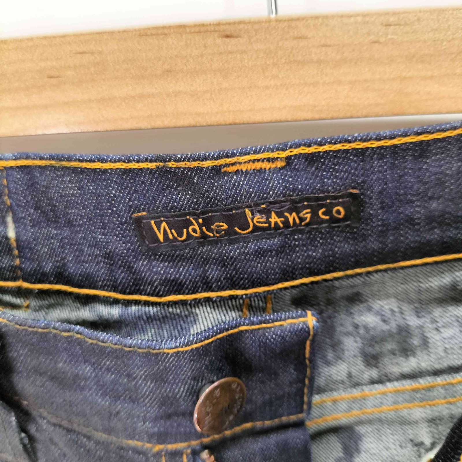 ヌーディージーンズ Nudie Jeans コーティング スキニーデニム メンズ 
