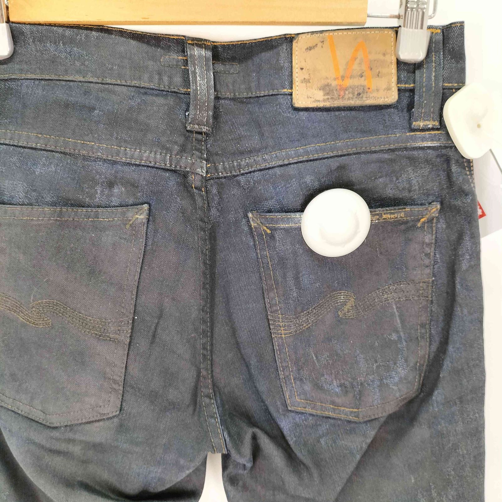 ヌーディージーンズ Nudie Jeans コーティング スキニーデニム メンズ 