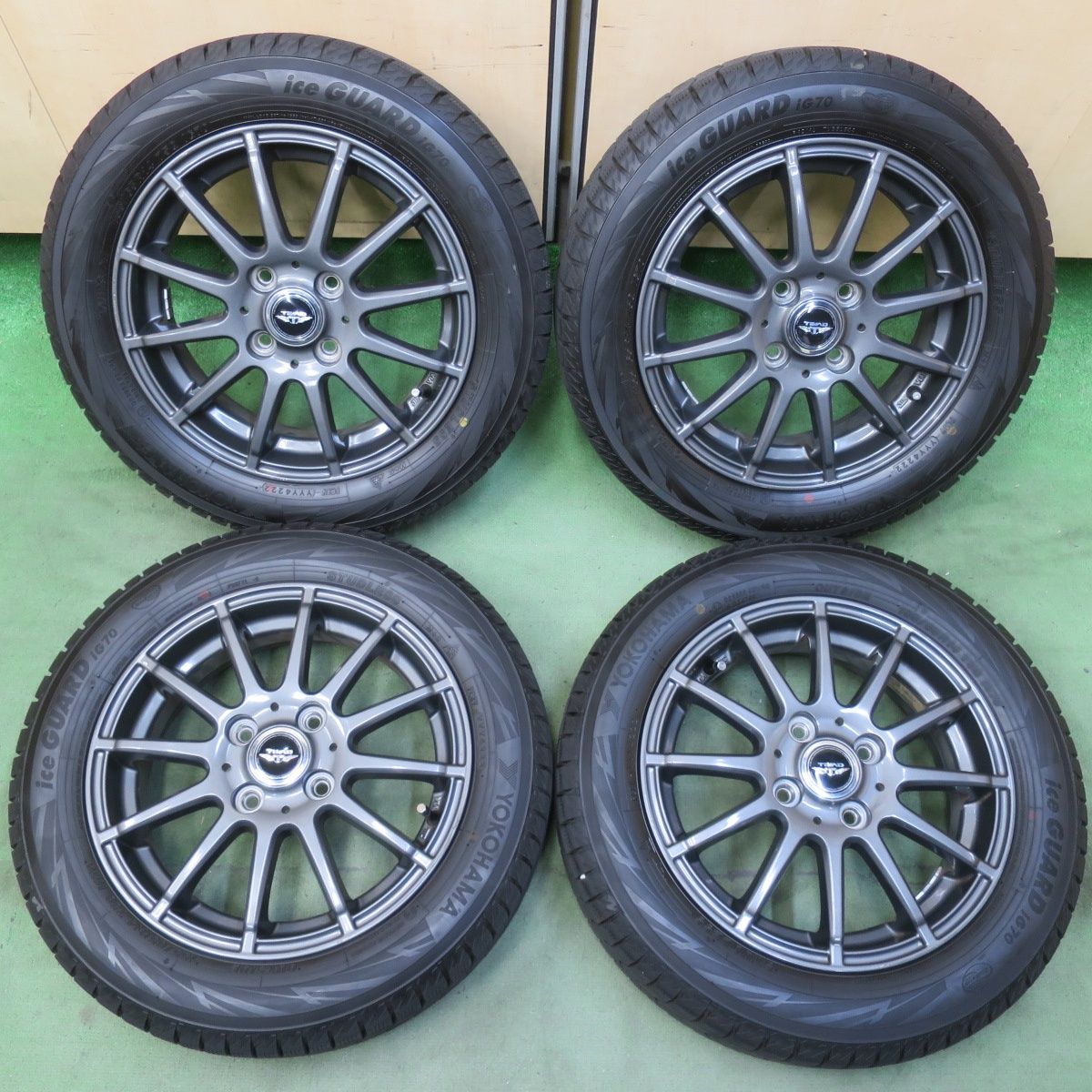 バリ溝！22年！9分◎スタッドレス 155/65R14 ヨコハマ アイスガード