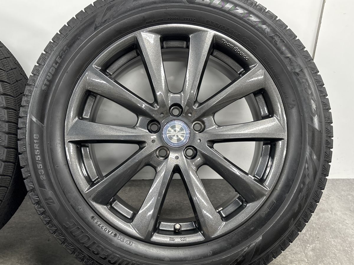 美品】スチームパルコ 18in 7.5J +52 PCD108 ブリヂストン ブリザック 