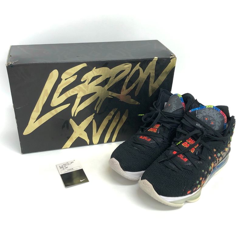 中古品】 NIKE ナイキ LEBRON 17 JAMES GANG BQ3177-005 レブロン 
