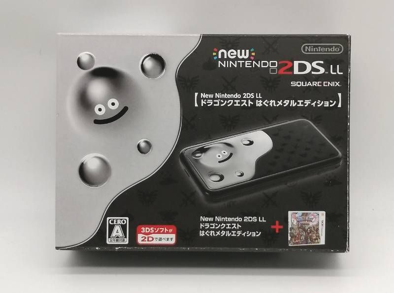 美品！Newニンテンドー2DS LL ドラゴンクエスト はぐれメタルエディション　　L