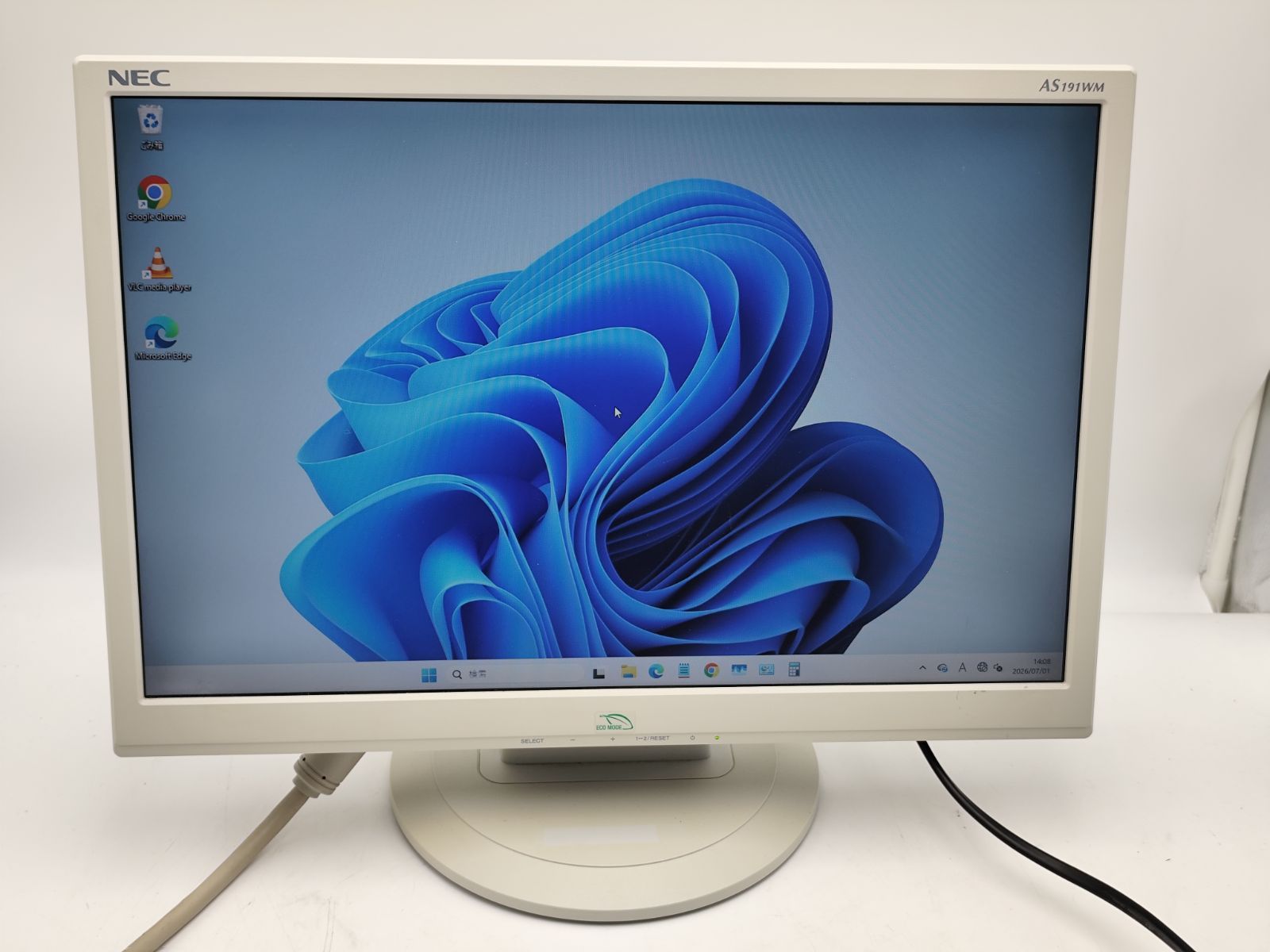 NEC AS191WM 19型ワイド 液晶モニター WXGA 中古 - メルカリ