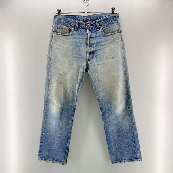 【中古】90s LEVI'S USA製 501XX デニムパンツ(タグ欠品) インディゴ サイズW35×L30 リーバイス[24]