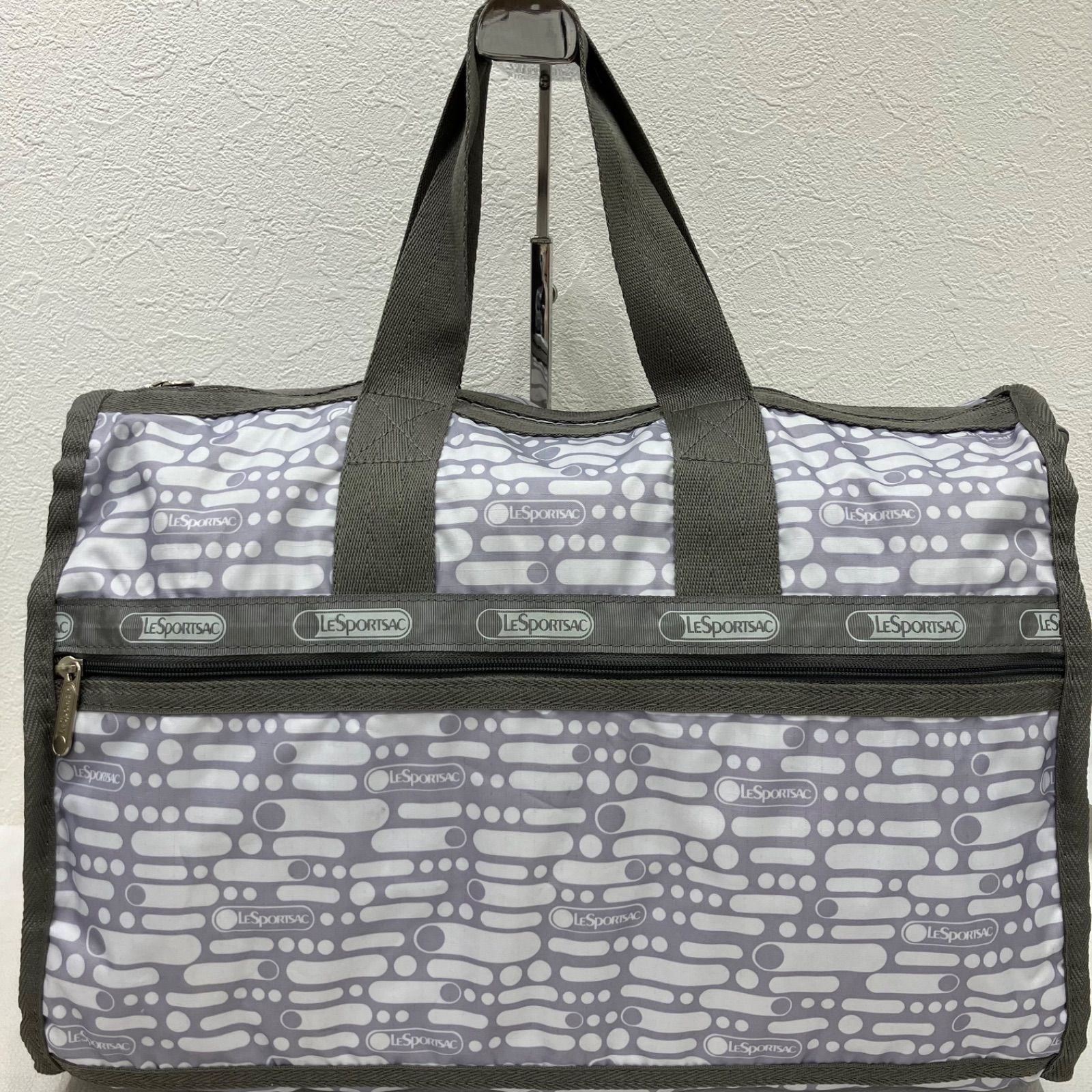4726 LeSportsac レスポートサック ボストンバッグ グレー レディース