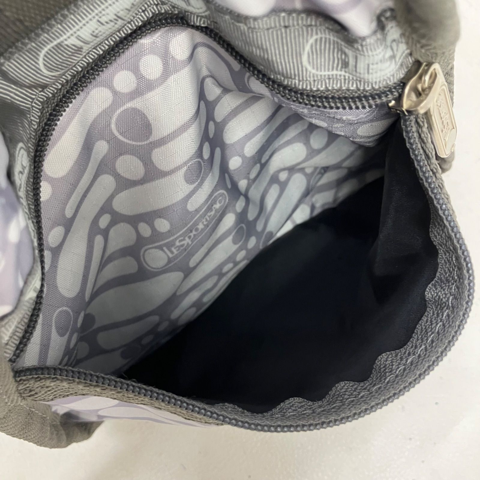 4726 LeSportsac レスポートサック ボストンバッグ グレー レディース