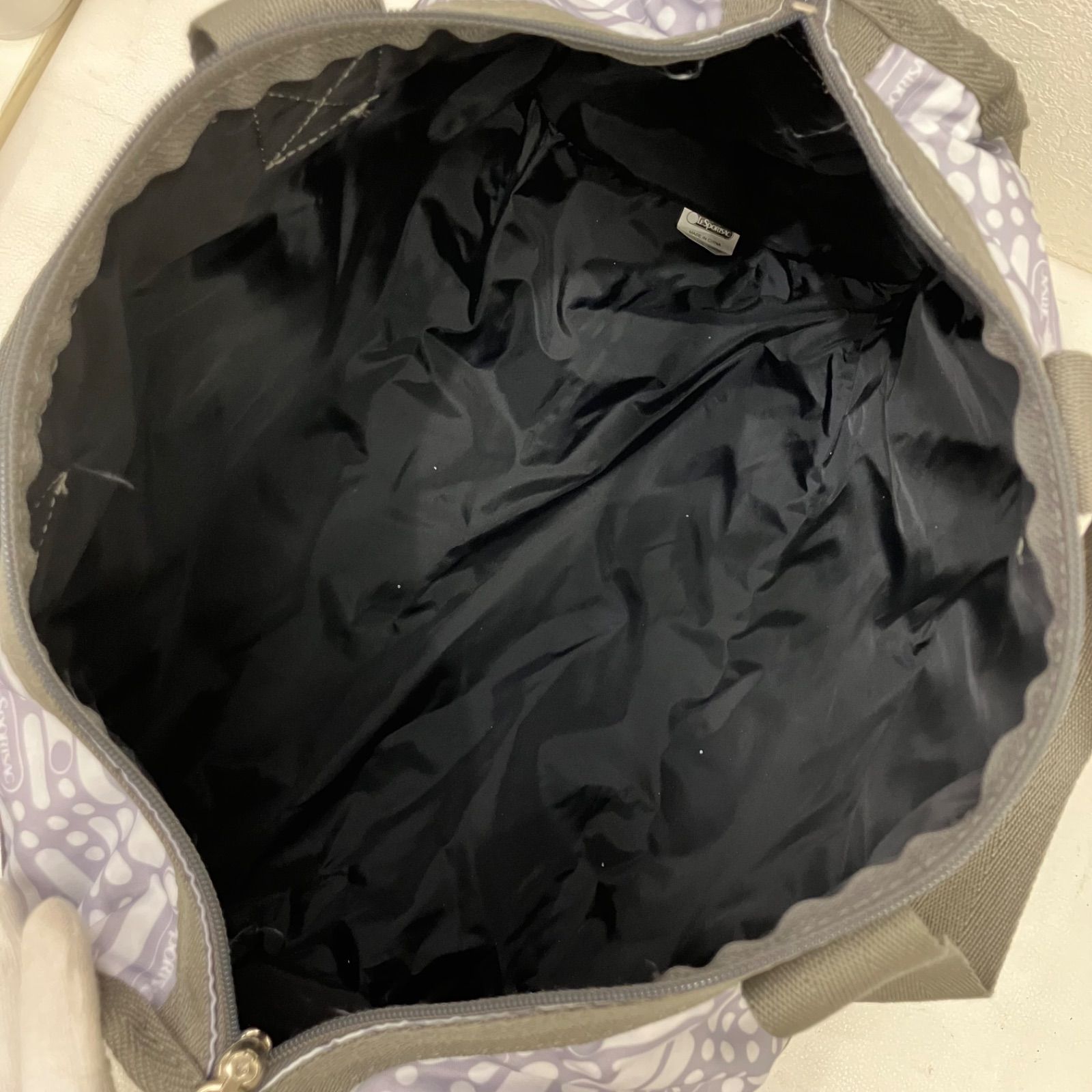 4726 LeSportsac レスポートサック ボストンバッグ グレー レディース