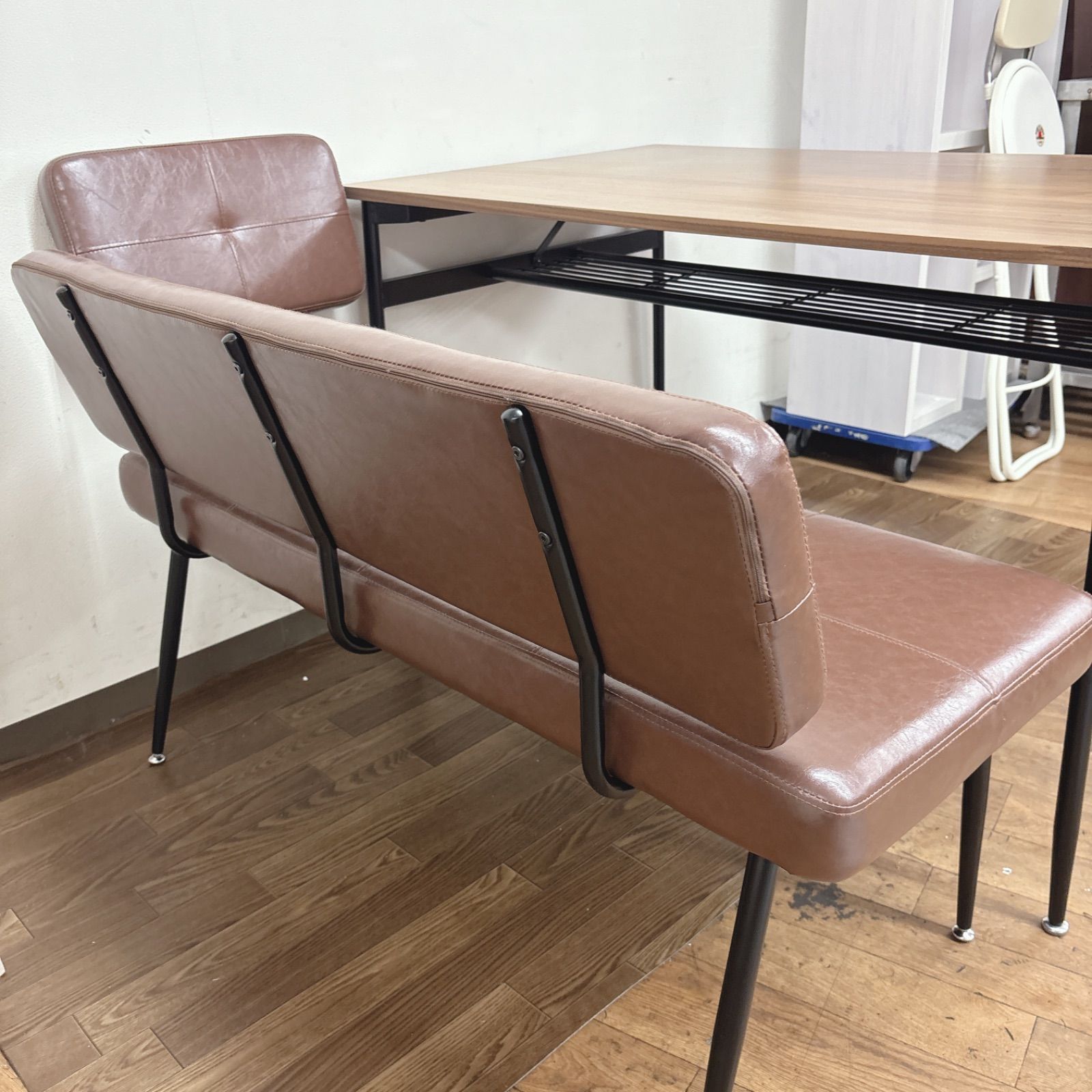 I757 🌈 名古屋市近郊配送設置無料！ ベンチダイニングセット