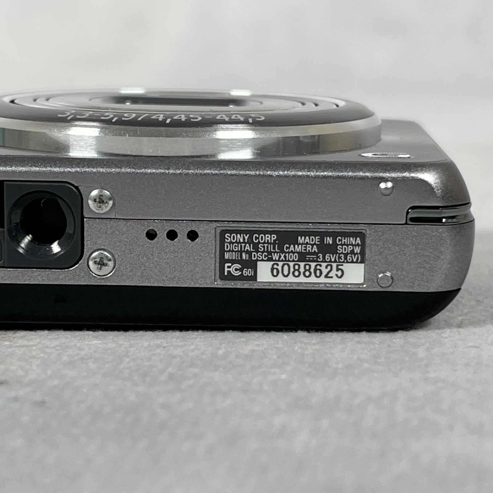 管2606-313】SONY ソニー サイバーショット DSC-WX100 シルバー 付属品