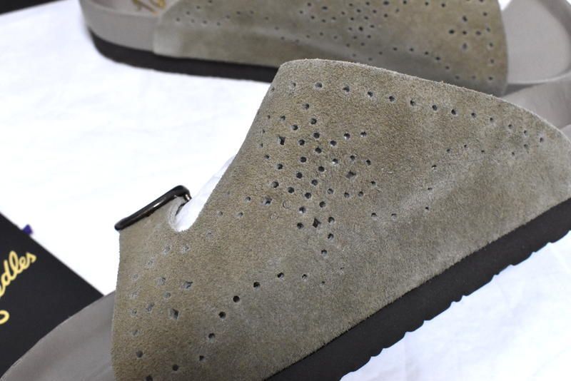 定価4万7300円】新品 Needles ダブルストラップ レザーサンダル US9