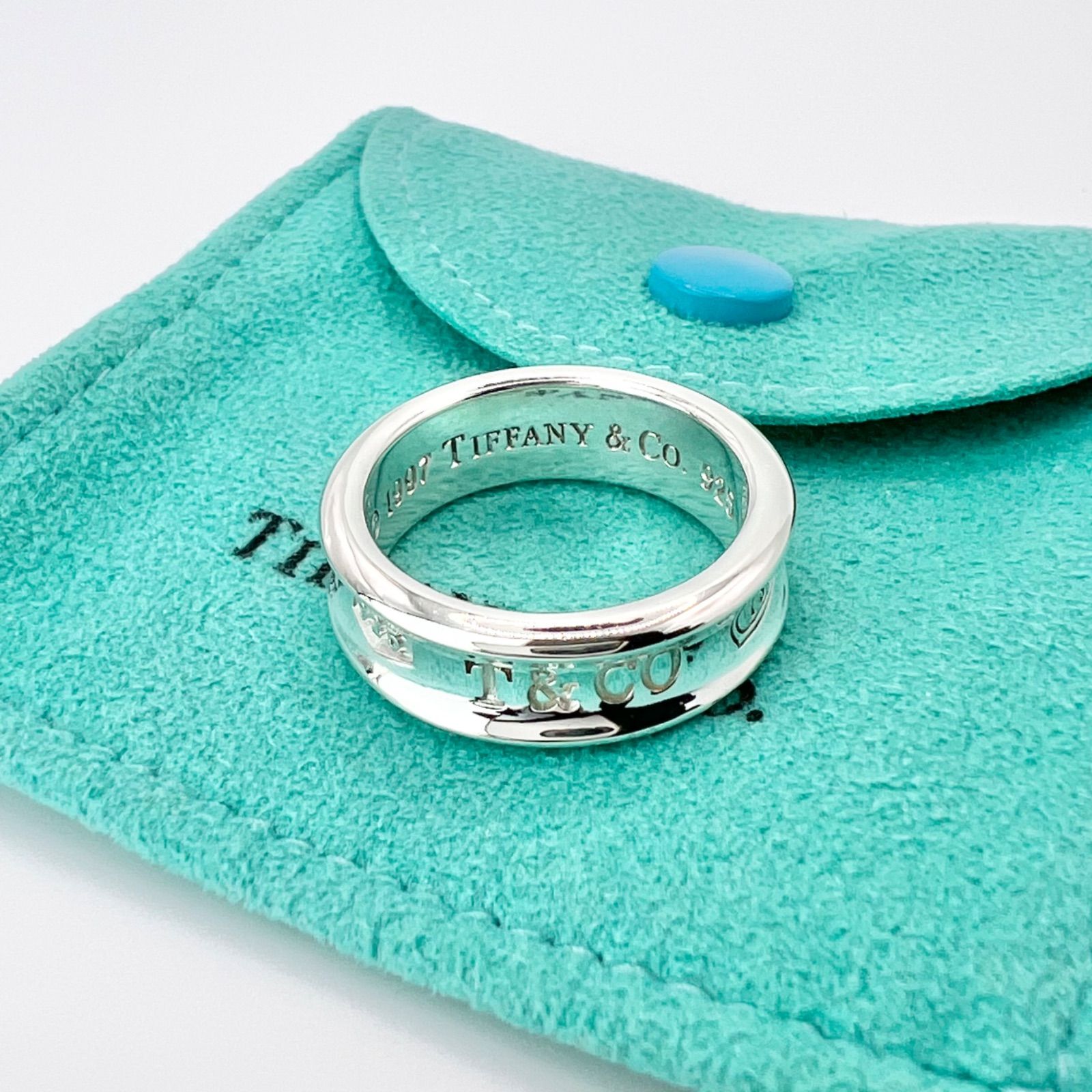 極美品✨ ティファニー リング 1837 AG925 #17 極美品 ティファニー 1837 ナロー リング 17号 TIFFANY&CO. SV925